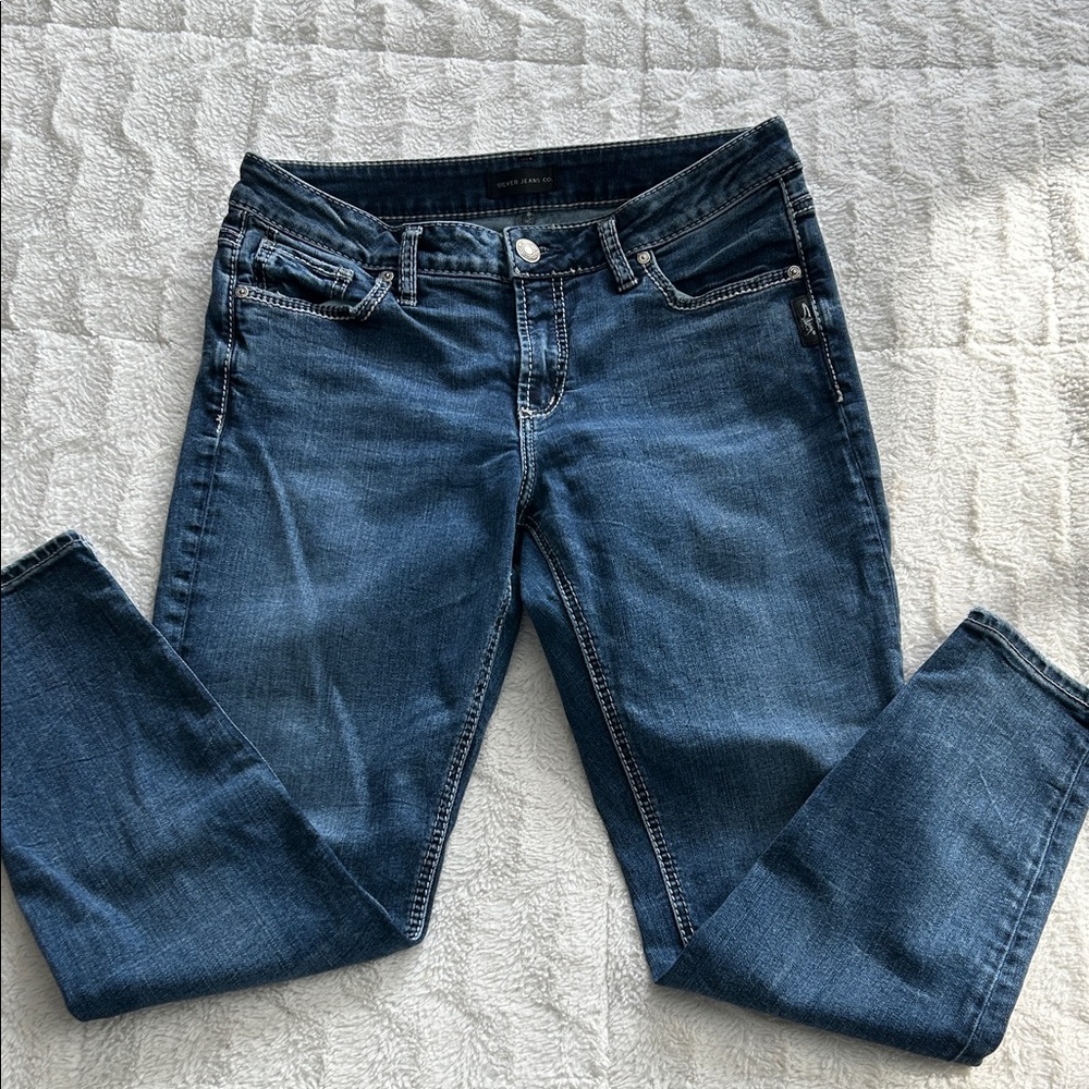 Silver Jeans Women's Dark Blue Skinny Jeans